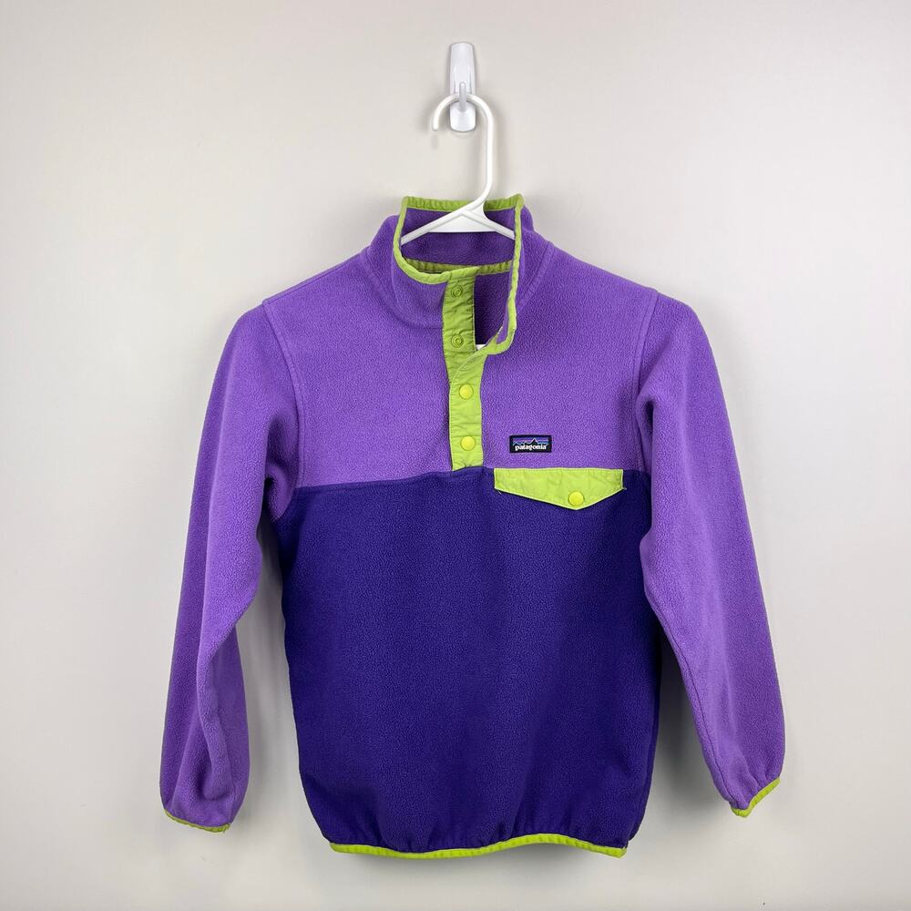 Patagonia Girls Synchilla Snap-T Fleece Pullover M 10
